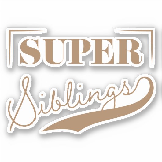 Super Sibling Sticker (Voorkant)