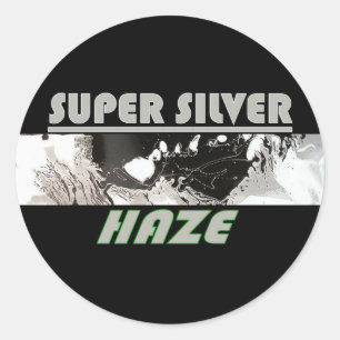 SUPER SILVER HAZE RONDE STICKER