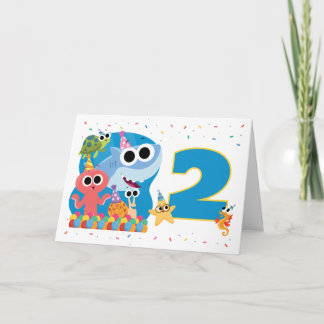 Super Simpel | Finny de Haai Confetti Verjaardag Kaart