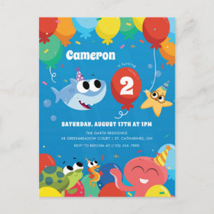 Super Simpel   Finny de Haaienballonnen Verjaardag Briefkaart