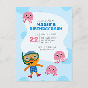 Super Simpel   Noodle & Pals Zwemfeestje Briefkaart