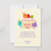 Super Simpele Verdoofde Bijenstaart Verjaardagstaa Bedankkaart (Voorkant)
