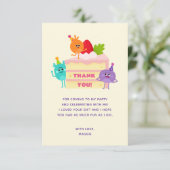 Super Simpele Verdoofde Bijenstaart Verjaardagstaa Bedankkaart (Staand voorkant)