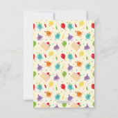 Super Simpele Verdoofde Bijenstaart Verjaardagstaa Bedankkaart (Achterkant)