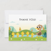 Super Simple | 5 Eendjes Baby Shower Bedankkaart (Voorkant)