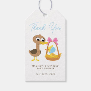 Super Simple 5 Eendjes Jongens Baby Shower Cadeaulabel