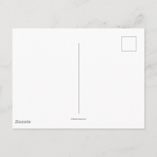 Super Simple Karakter Feestelijke Verjaardag Briefkaart (Achterkant)