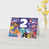 Super Simple Karakter Feestelijke Verjaardag Kaart (Gele Bloem)