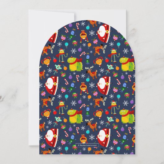 Super Simple Rhymington Winter Nederland Verjaarda Kaart (Achterkant)