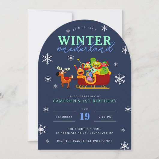 Super Simple Rhymington Winter Nederland Verjaarda Kaart (Voorkant)