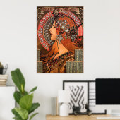SUPER SIZE-ALPHONSE MARIA MUCHA-SAVONNERIE DE BAGN POSTER (Thuiskantoor)