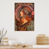 SUPER SIZE-ALPHONSE MARIA MUCHA-SAVONNERIE DE BAGN POSTER (Keuken)