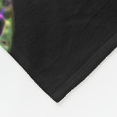 Super Size Neon Frog Fleece Deken (Hoek)