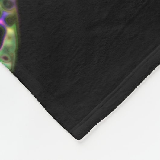 Super Size Neon Frog Fleece Deken (Hoek)