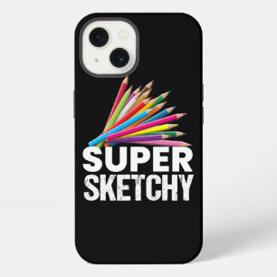 Super Sketchy I Tekenaar Tekenaar Tekenaar Schetse iPhone 13 Hoesje