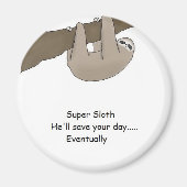Super Sloth Hero Magneet (Voorkant)