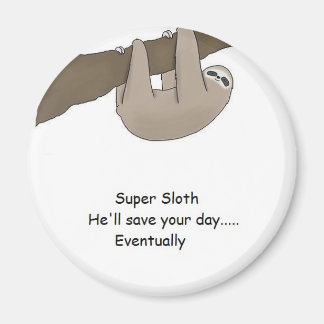 Super Sloth Hero Magneet