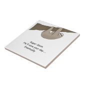 Super Sloth Hero Tegeltje (Zijkant)