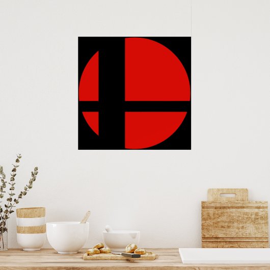 Super Smash Bros Poster (Keuken)