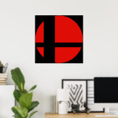 Super Smash Bros Poster (Thuiskantoor)