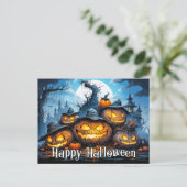 Super snode pompoenen | Happy Halloween Briefkaart (Staand voorkant)