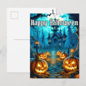 Super snode verlichtende Halloween pompoenen Briefkaart (Voorkant / Achterkant)