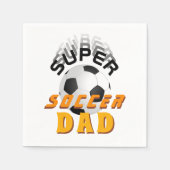 Super Soccer Dad Football Ball Sporty Vader Servet (Voorkant)