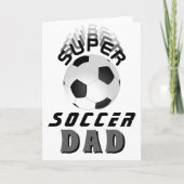 Super Soccer Dad Football Father Day Voetbal Kaart (Voorkant)