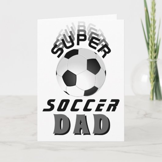 Super Soccer Dad Football Father Day Voetbal Kaart (Voorkant)