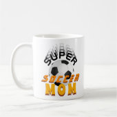 Super Soccer Mam Football Sporty Moeder Koffiemok (Links)
