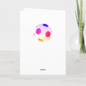 Super Soccer Mam Football Sporty Moederdag Kaart (Achterkant)