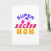 Super Soccer Mam Football Sporty Moederdag Kaart (Voorkant)