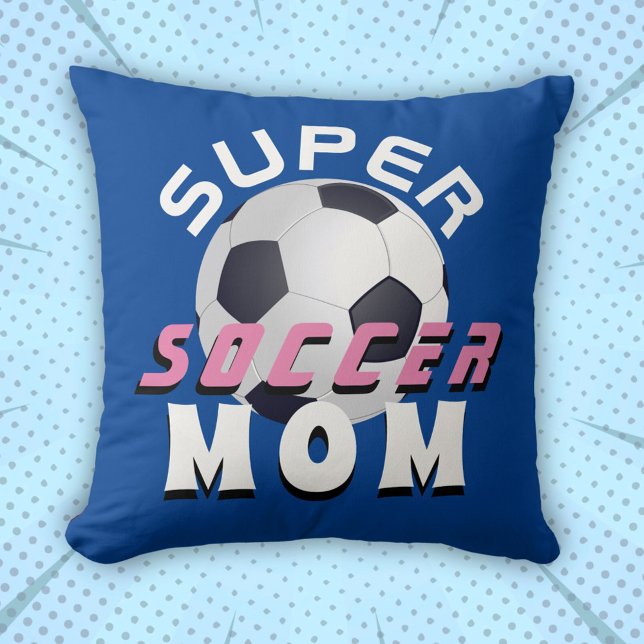 Super Soccer Mam Sport Moederdag Kussen (Creator heeft geüpload)