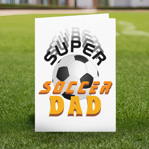 Super Soccer Pap Football Ball Sports Vader Day Kaart