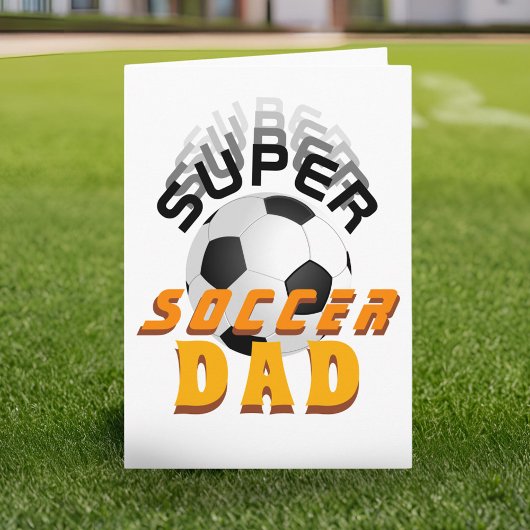 Super Soccer Pap Football Ball Sports Vader Day Kaart