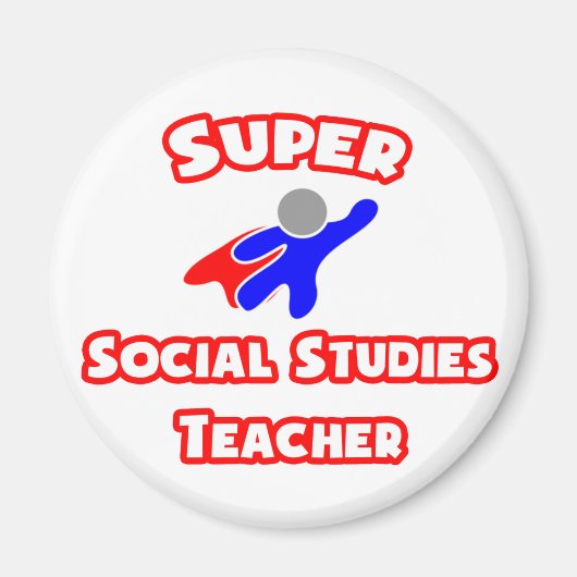 Super sociale studies leraar magneet (Voorkant)