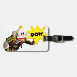 Super SockMonkey Hero Bagagelabel