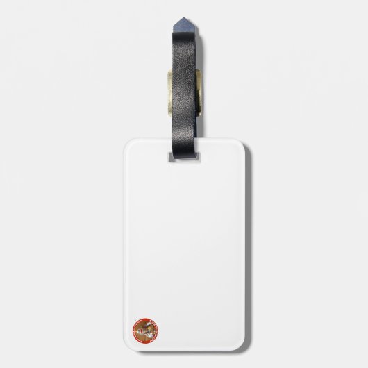 Super SockMonkey Hero Bagagelabel (Achterkant verticaal)