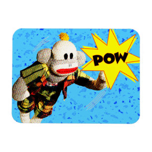 Super SockMonkey Hero Magneet