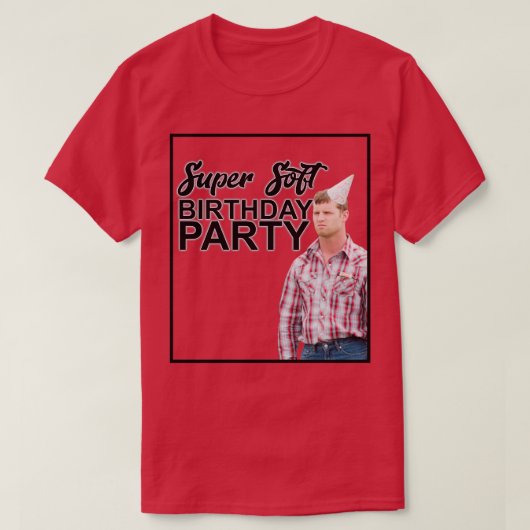 Super Soft Birthday Party T-shirt (Design voorkant)