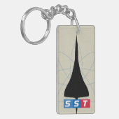 Super Sonic Jet Airliner Sleutelhanger (Voorkant Links)