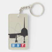 Super Sonic Jet Airliner Sleutelhanger (achterkant)