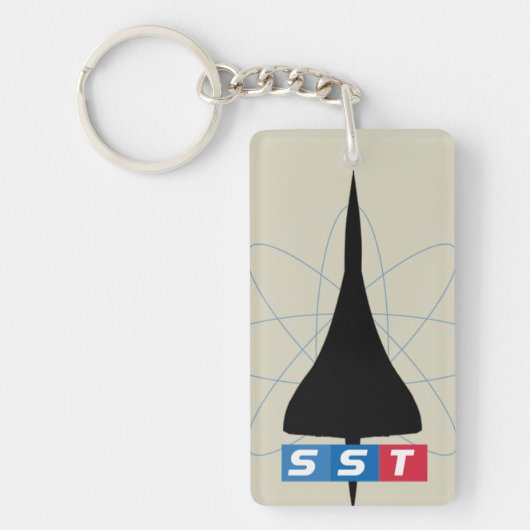 Super Sonic Jet Airliner Sleutelhanger (Voorkant)