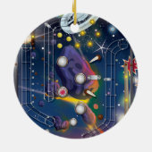 Super Space Flipperkast Keramisch Ornament (Achterkant)