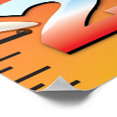 Super Space Pinball Machine Groeigrafiek. Poster (Hoek)