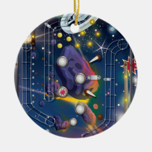 Super Space Pinball-machine Keramisch Ornament