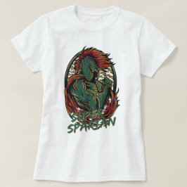 Super Spartaanse krijger helm Oud-Grieks vintage T-shirt