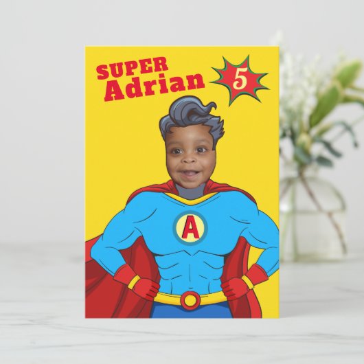 Super Special Kinder 🌟 Grootste Superheld Kaart (Staand voorkant)