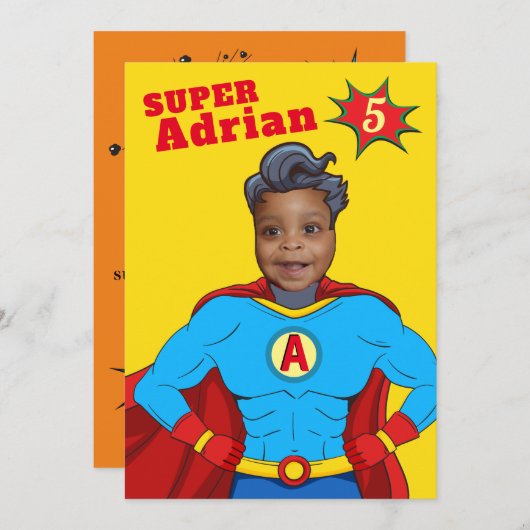 Super Special Kinder 🌟 Grootste Superheld Kaart (Voorkant / Achterkant)