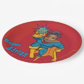 Super Special Kinder 🌟 Grootste Superheld Papieren Bordje (Gekanteld)